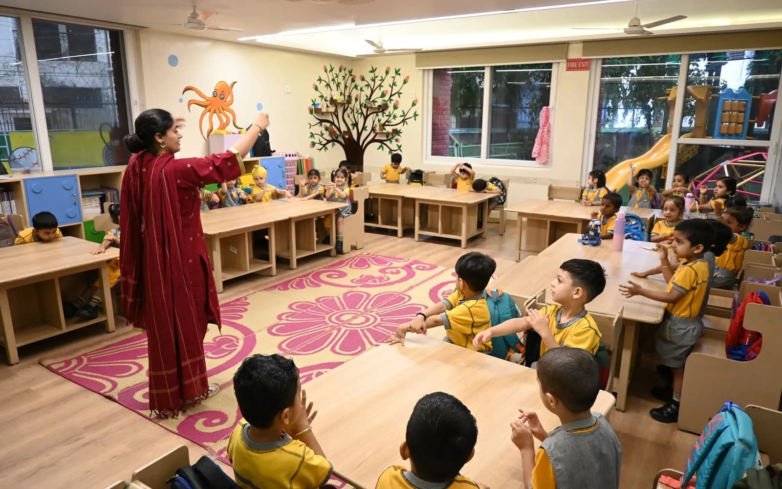 Young learners exploring ideas together in the classroom